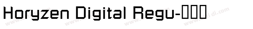 Horyzen Digital Regu字体转换